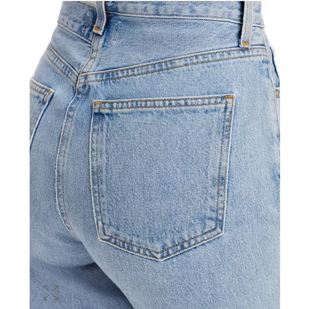 Agolde Criss Cross High Rise Straight Leg Jeans in Dimension 29 X 31 - Picture 3 of 12
